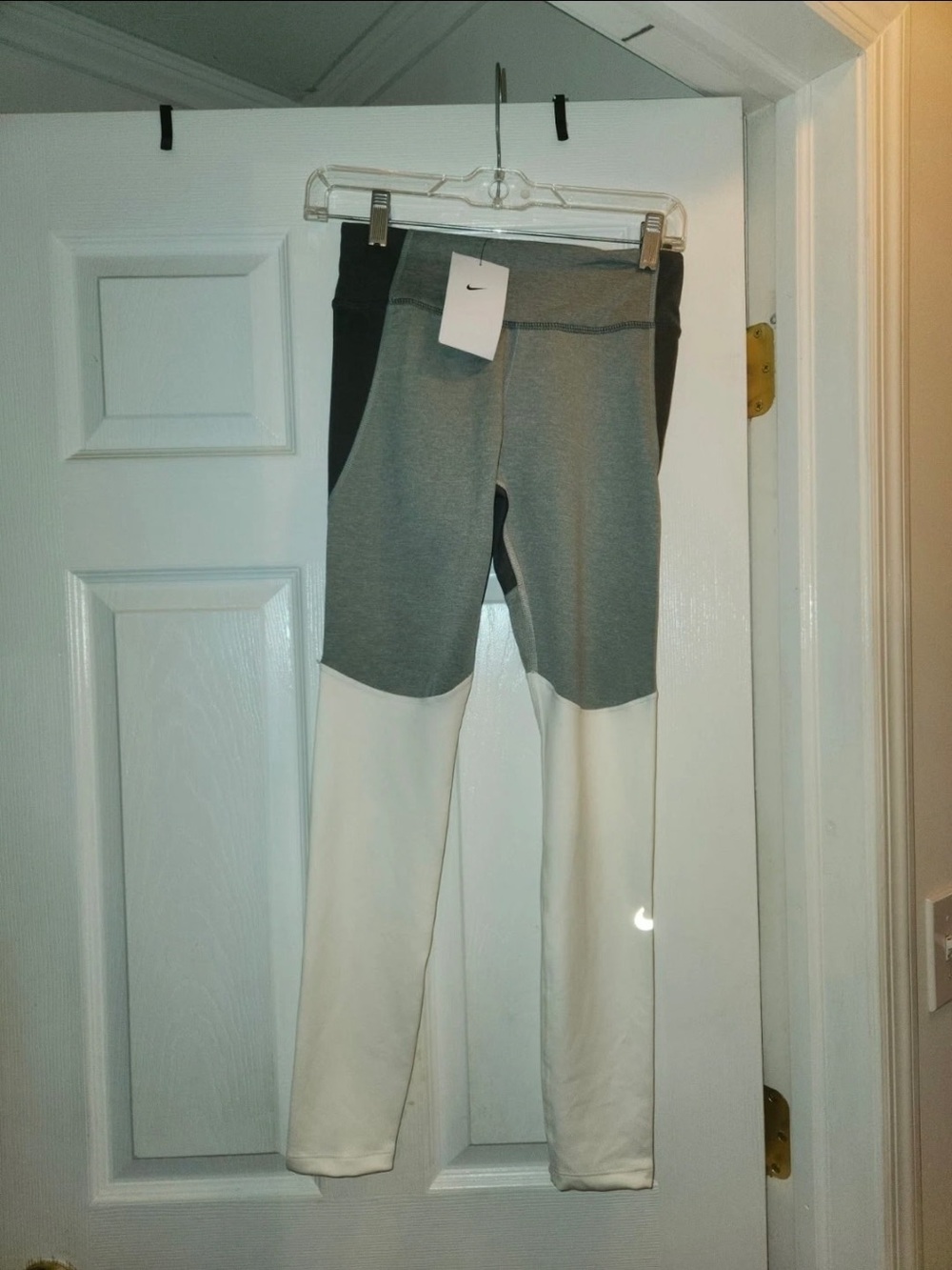 Nike Fast Mid-Rise Pocket Running Leggings Womens S Gray Dri-Fit NWT